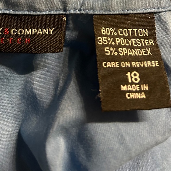 New York and Co Pullover Cross Waist Blouse - Picture 4 of 5